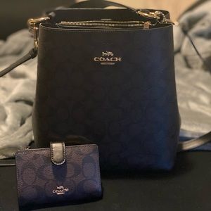 Coach crossbody bucket bag